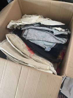 Old material good for doll clothes etc.