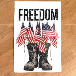 New Garden  Burlap Flag