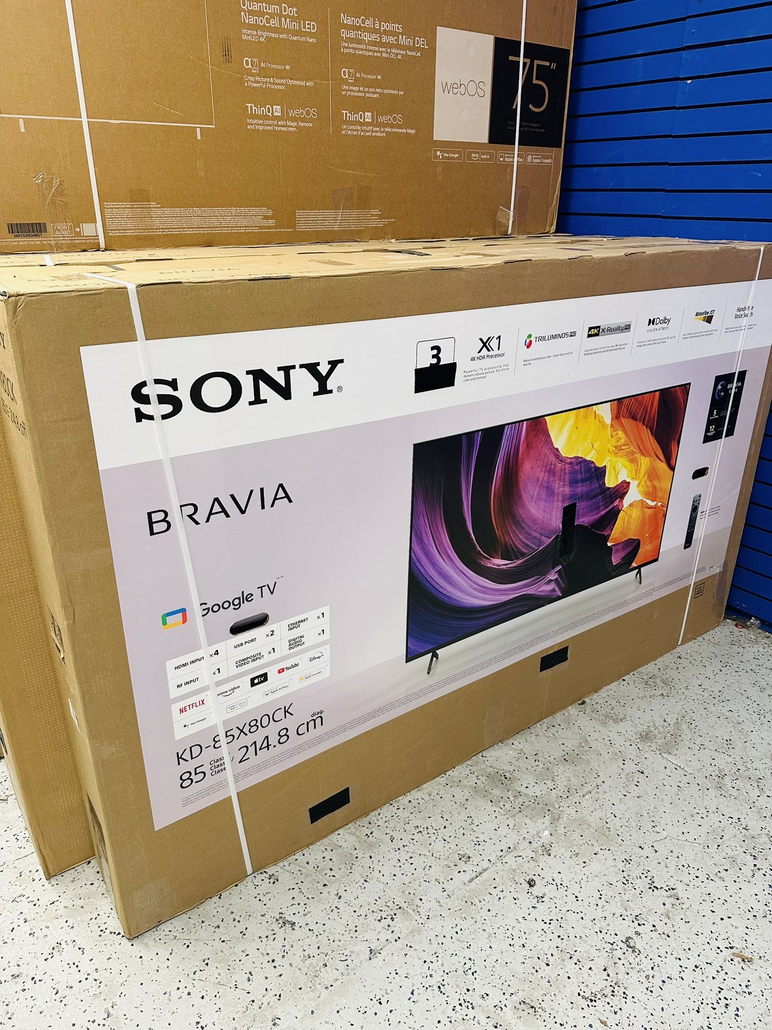 85” Sony Bravia X80K 4K UHD Smart Google Tv 