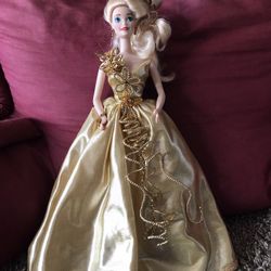 Porcelain Gold Sensation Barbie Doll
