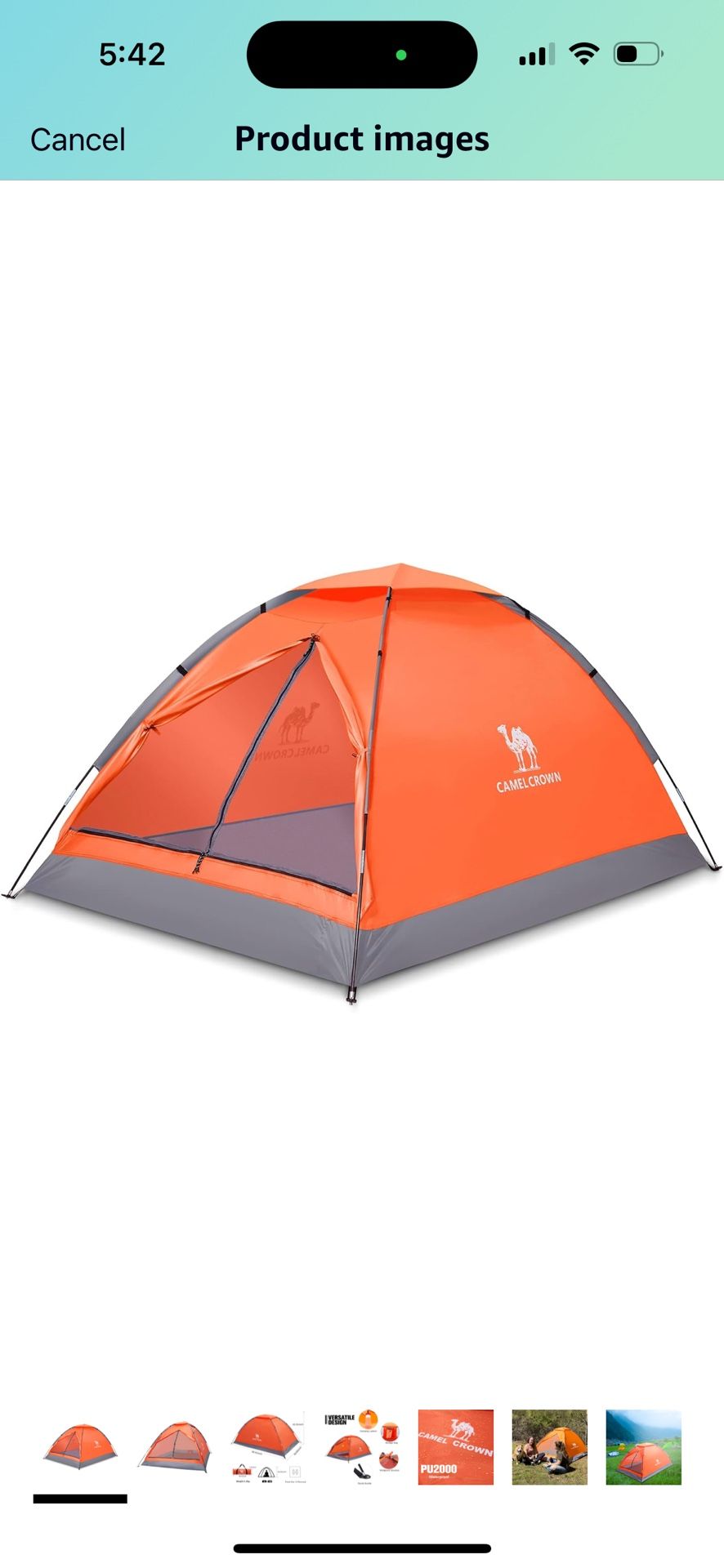 Tents for Camping 2 Person Camping Dome Tent, Waterproof,Spacious, Lightweight Portable Backpacking Tent for Outdoor Camping/Hiking