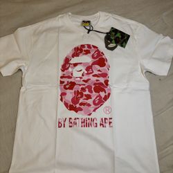 BAPE White And Pink Camo