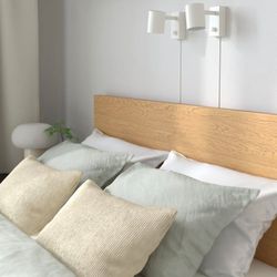 Free Delivery. IKEA Malm Queen Size Bed Frame with Lonset Slats  in excellent condition like a new
