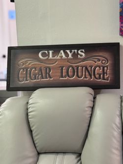 Cigar Lounge Wood Sign (rare)