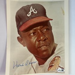 🔥Vintage Kodak Hank Aaron 8x10 signed. JSA Authenticated Autograph. Negotiable 
