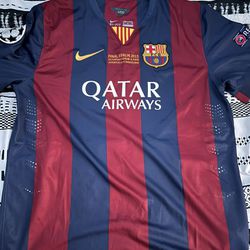 Messi 2015 Barcelona Champions league Final Jersey