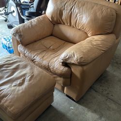 chair and ottoman