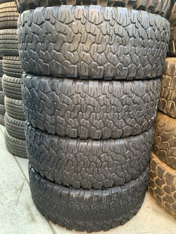 Used tires 285-60-20 bfgoodrich all terrain $240 all 4 mounted and balanced