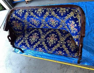Blue bench