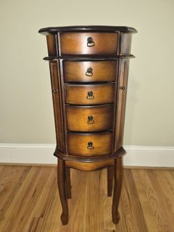 Wooden Jewelry Armoire