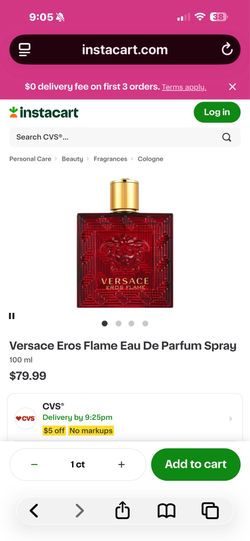 BNIB - Vercace Eros flame cologne $60 obo