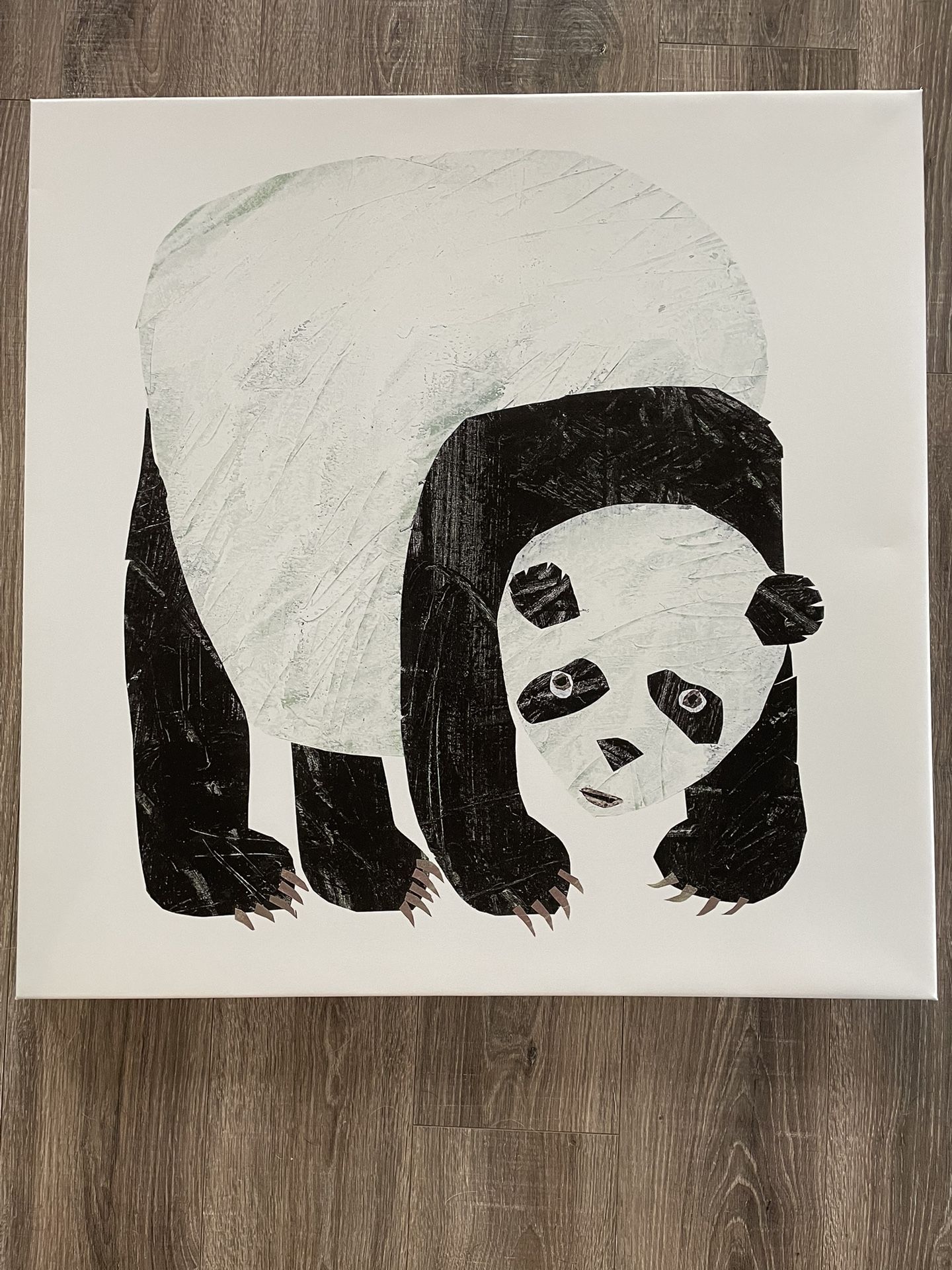 Marmont Hill Panda Bear Canvas Print by Eric Carle, 32”x32”