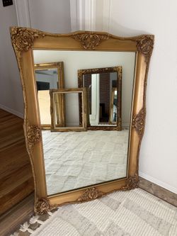 Vintage French Style Baroque Ornate Mirror