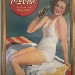 Vintage 1939 Coca-Cola  Delicious  and Refreshing  1939 Poster!!