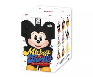 POP MART Disney Mickey and Friends Vinyl Face Confirmed Keyring Plush Doll 