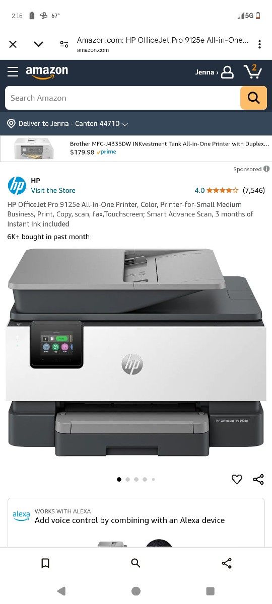HP Office Jet Pro All In One Printer