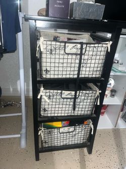 3 drawer wooden stand