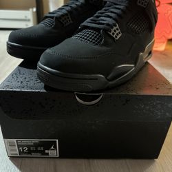 Jordan Retro 4 Black Cat Sz 12