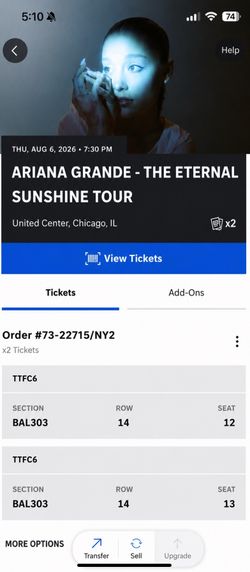 Ariana grande tickets