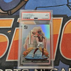 2024 Donruss Jayden Daniels Downtown Psa 9