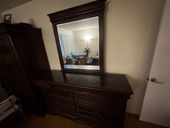 Bedroom Dresser with Mirror