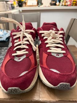 New Balance Sneakers Crimson Red Suede