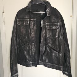 Men's Metallic Jacket Forever 21 XL Chammara Denim 