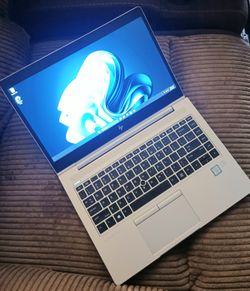 Slim Aluminum Alloy HP EliteBook Pro Grade Laptop Intel Core i5 CPU 8GB RAM 128GB SSD Webcam 1080P LCD USB C Port Wi-Fi/Bluetooth Windows 11 Pro 64