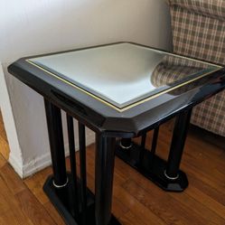 Black mirror Base Side Table