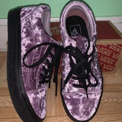 Vans Old Skool Velvet Sea Frog & Black Skate Shoes