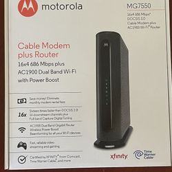 Motorola Router And Modem Combined MG7550