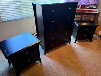 Dresser and two nightstands