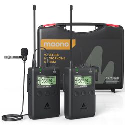 MAONO Wireless Lavalier Microphone System