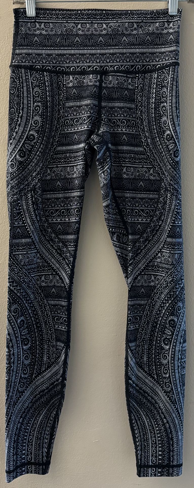 Lululemon Wunder Under Hi-Rise Tights (Size 8) – Entwined Ice Grey Black✔️See Full Description Below