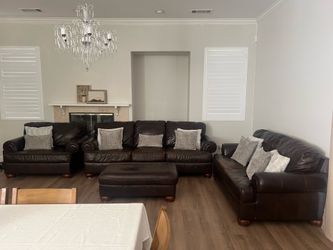 Ashley’s Furniture leather sofas