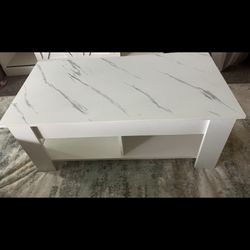 White and Gray Rising Coffee Table 