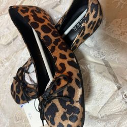 Suede Leopard Flats 