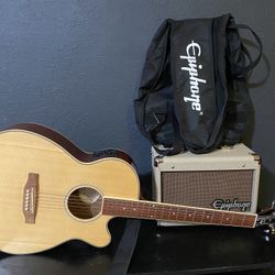 Epiphone Electro-acoustic Guitar & Amp