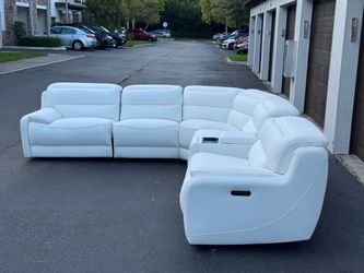 🛋️ Sectional Couch/Sofa - Electric Recliners - White - Delivery Available 🚛
