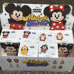 Mickey Family Cute Together Keychain 