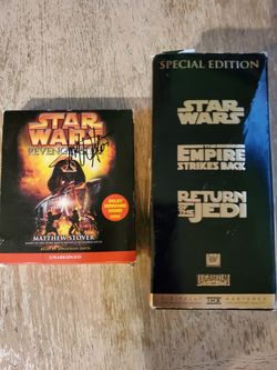STARWARS Trilogy on tape and STARWARS REVENE of the sith