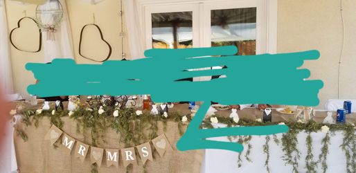 Mr. & Mrs. Burlap banner