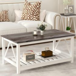 New White Farmhouse Coffee Table