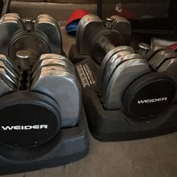 Weider Adjustable Dumbbells