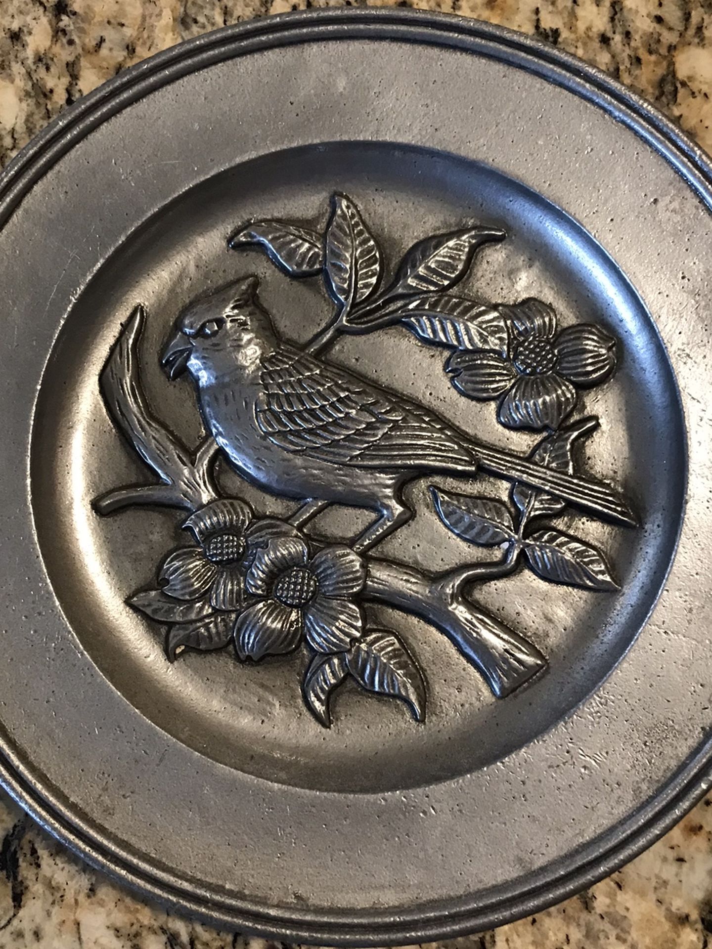 Pair of Sexton Pewter Plates