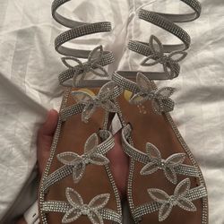 Girls Wrap Up Sandals