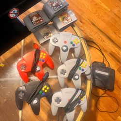 Nintendo 64 N64 Plus Games Controllers 