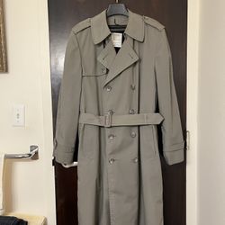 London Fog Double Breasted Trench Coat, Men’s 40R