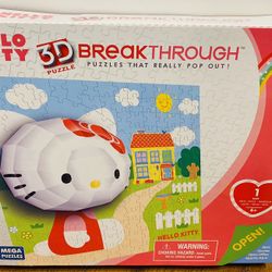 Hello Kitty Real 3D Break Through Puzzles that Really Pop Out