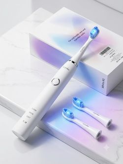 Smart Sonic Toothbrush with 3 Vibration Modes & LED Lightwave